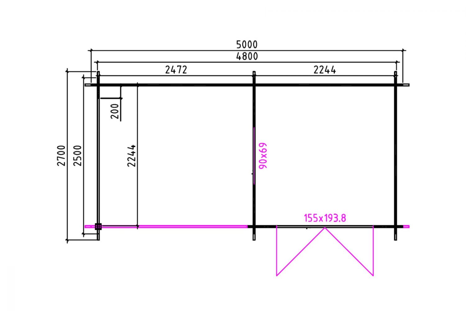 Interflex 2526Z - plattegrond