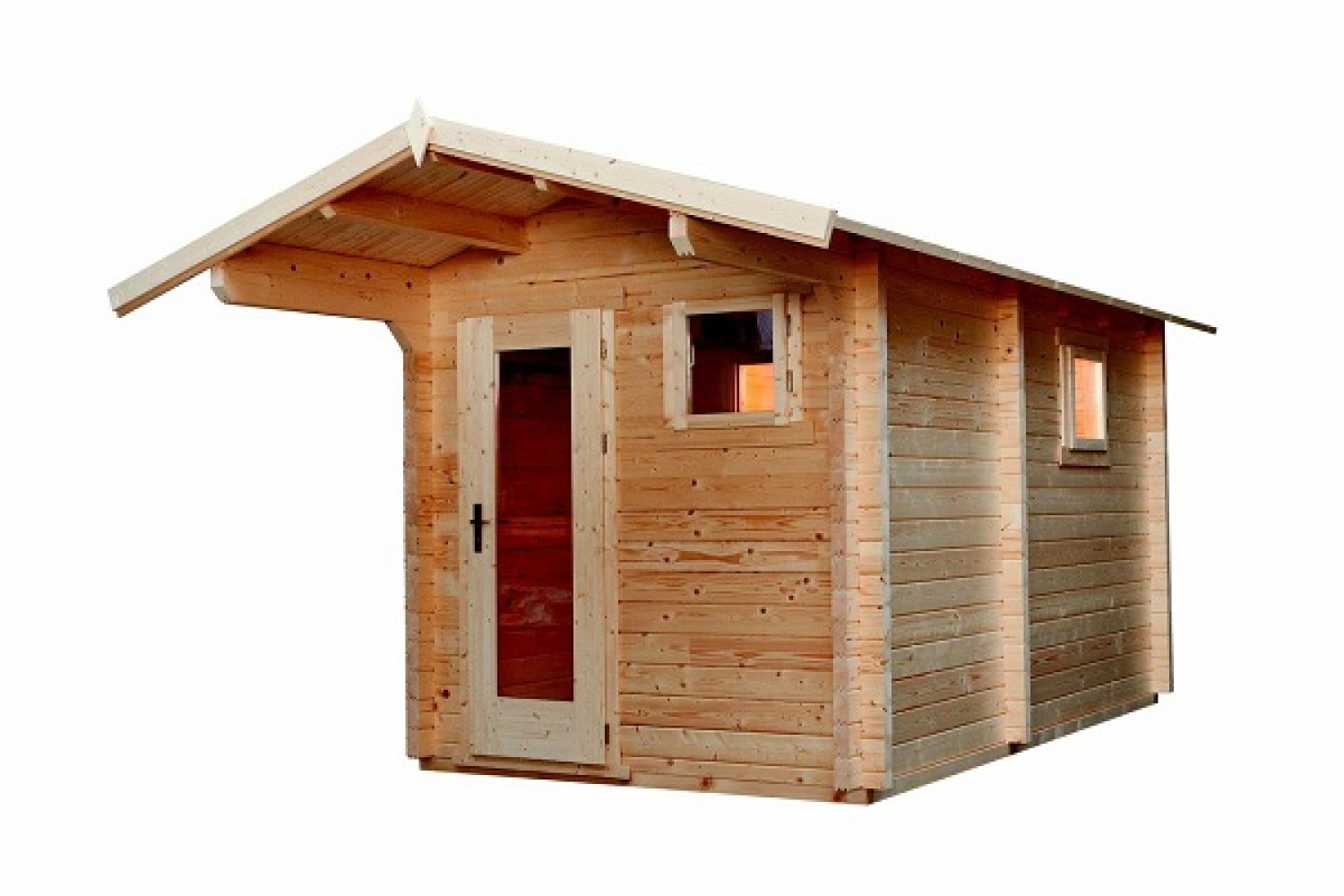 Buitensauna Zadeldak Interflex 2539 - 244x387 cm (70mm)