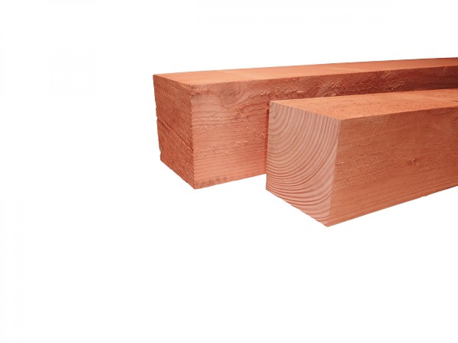 Fijnbezaagde Douglas paal 15x15x300 cm - blank