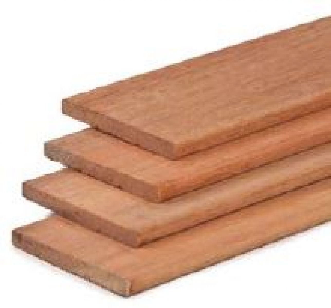 Schuttingplank Hardhout 1,5x14x425 cm