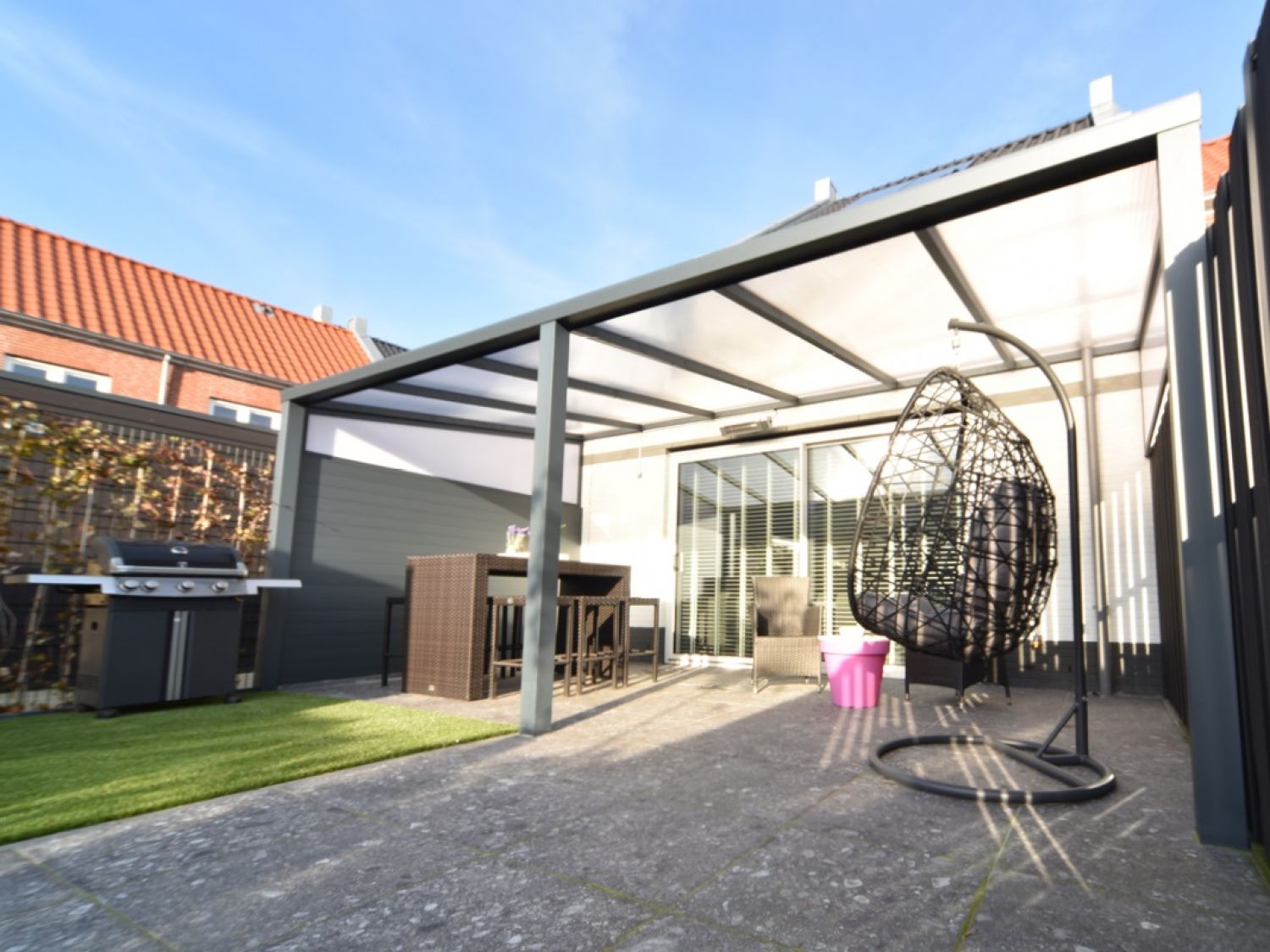 Greenline veranda 600x300 cm - polycarbonaat dak