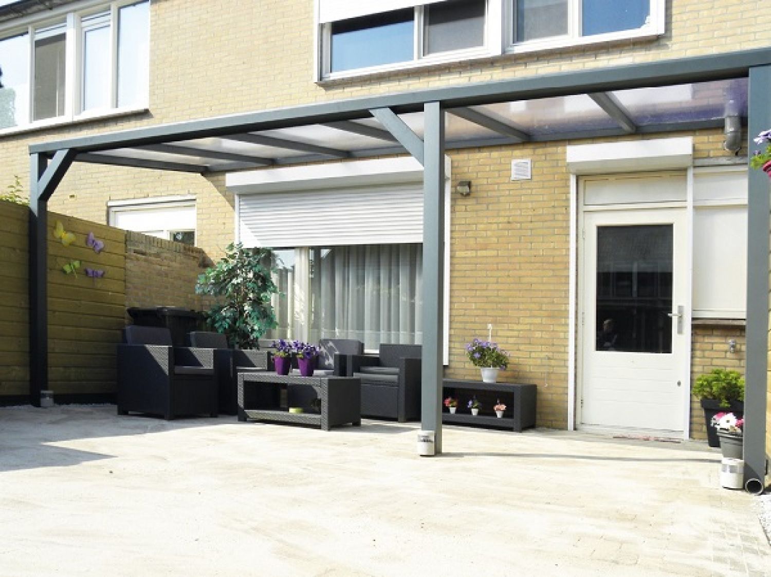 Actie glas Veranda Special 400x330 cm Nu op 2 staanders!