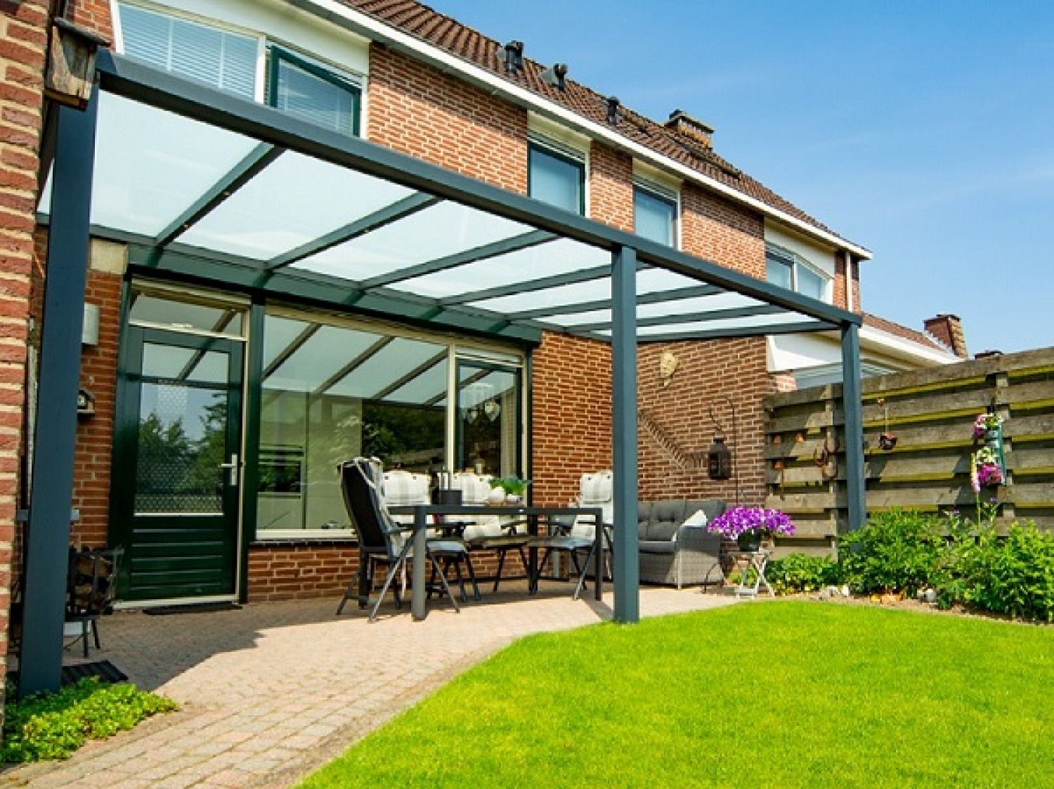 Actie glas Veranda Special 500x330 cm Nu op 2 staanders!