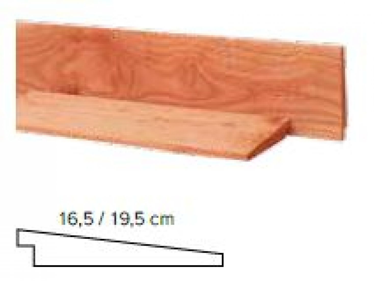 Zweeds Rabat Douglas 1-2,1x16,5x400 cm - blank