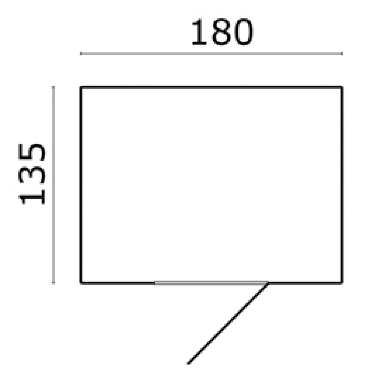 Berging Vincent 187x122 cm plattegrond