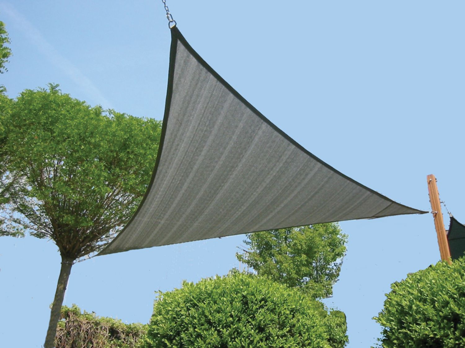 Zonnezeil/Schaduwnet 3-hoek 550x550 zandbeige 