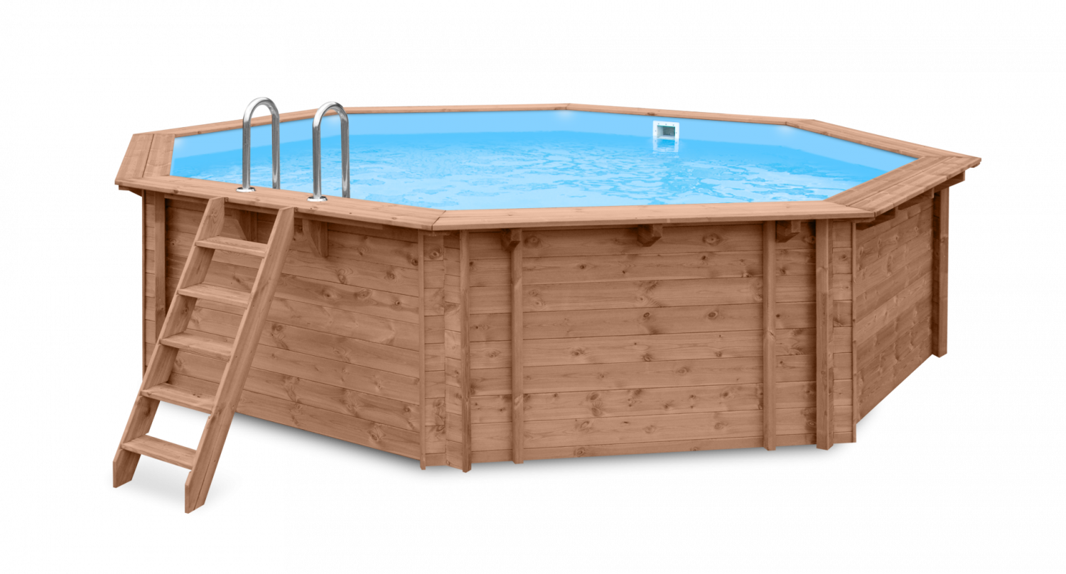 Luxe houten zwembad Kokomo Beach 560x517x129 cm