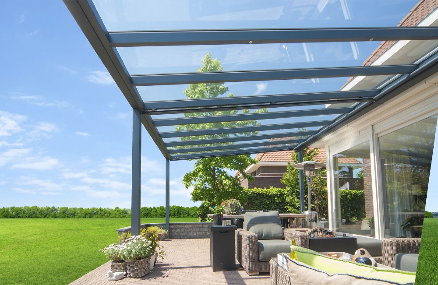 Greenline veranda 300x400cm - polycarbonaat dak