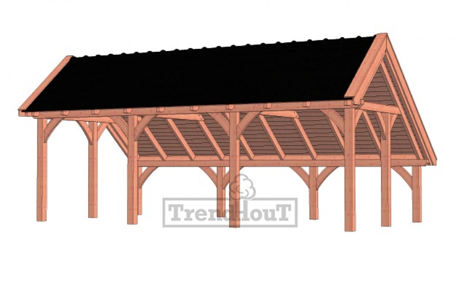 Kapschuur de Hoeve XL 765x440 cm - basis