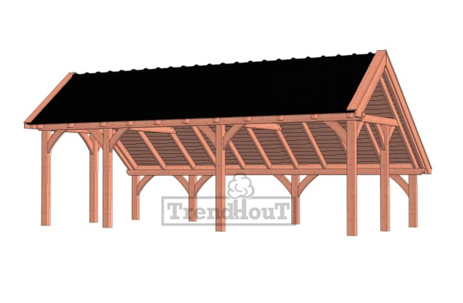 Kapschuur de Hoeve XL 815x440 cm - basis