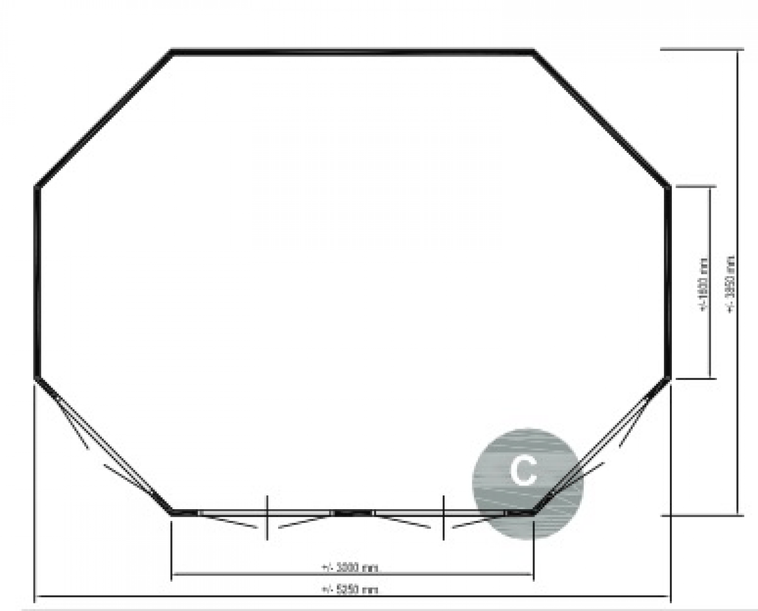 Lugarde Prima Nadine 44mm P890 - 525x385 cm