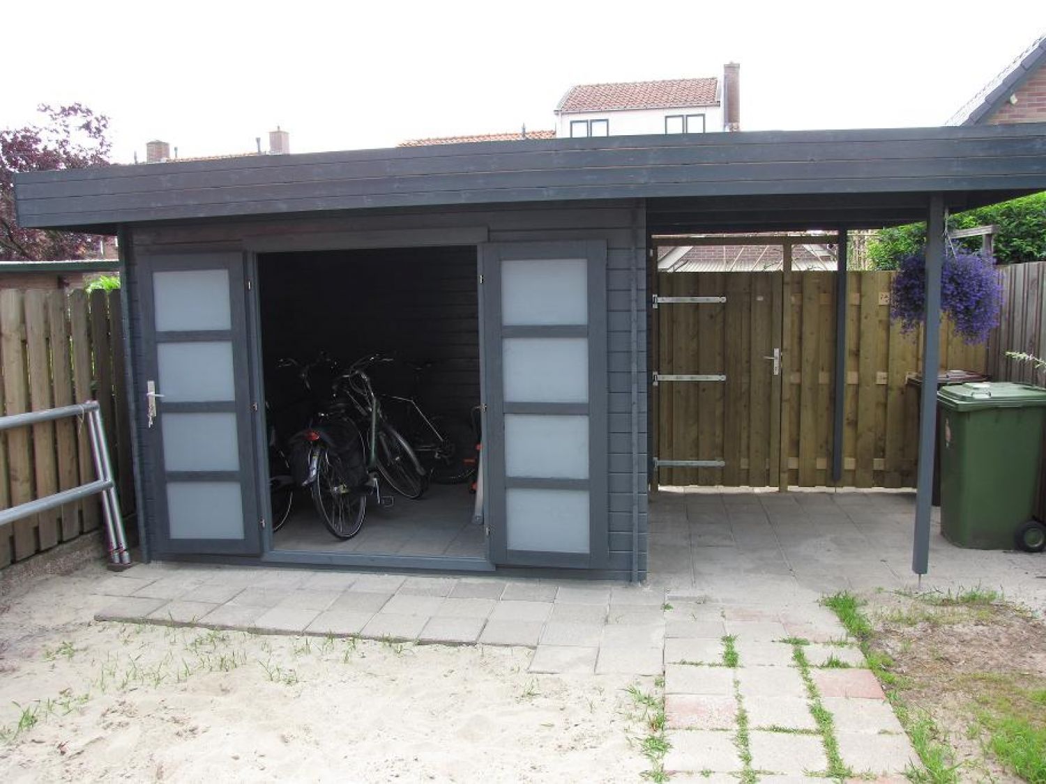 Blokhut Extramodern 320x260 cm + zijluifel 200 cm