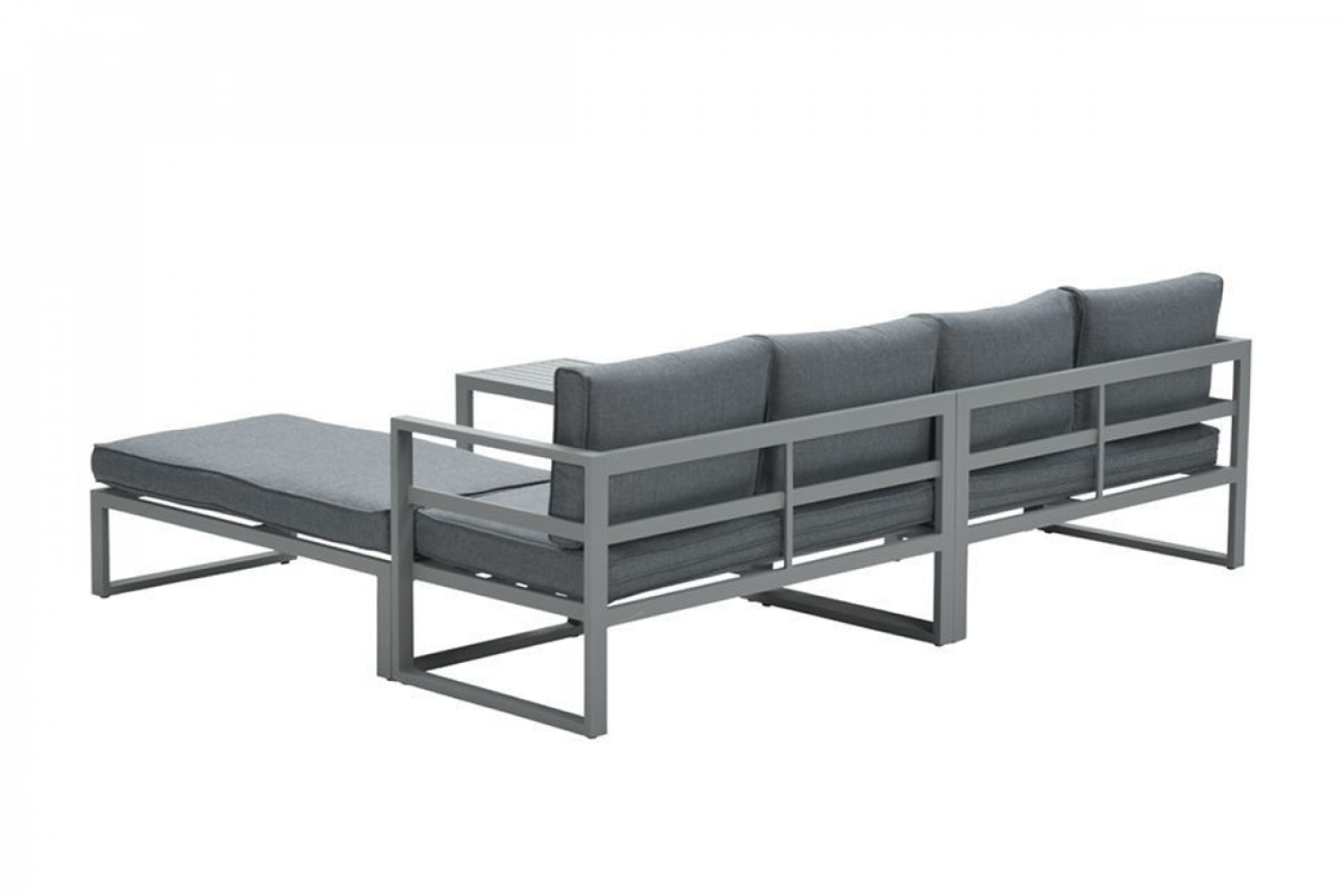 Loungeset Garden Impressions Bretagne 5-delig - carbon black/mystic grey