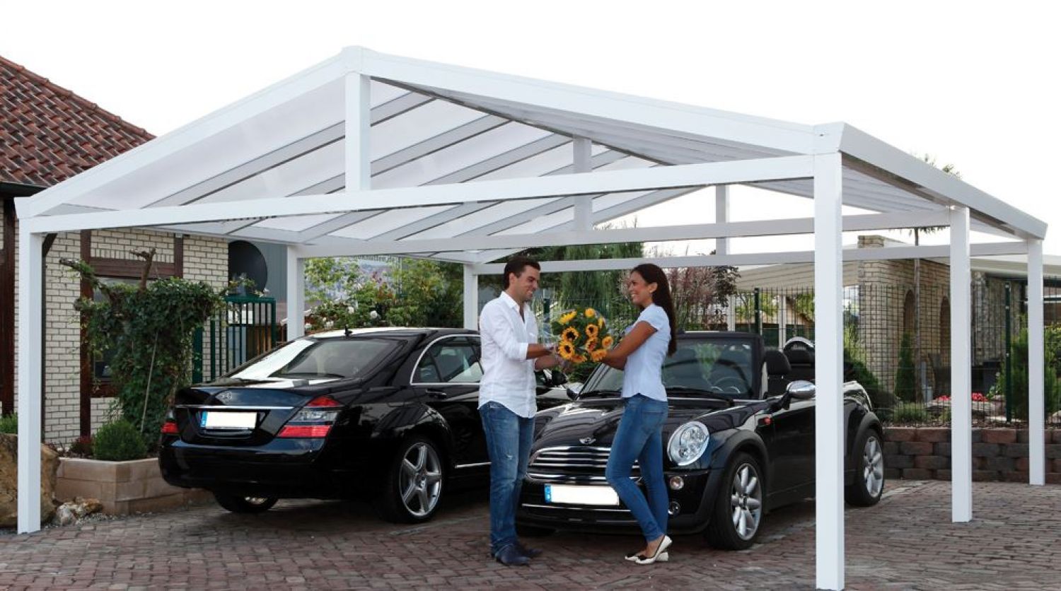 Aluminium Zadeldak Carport 600x300 cm Type A