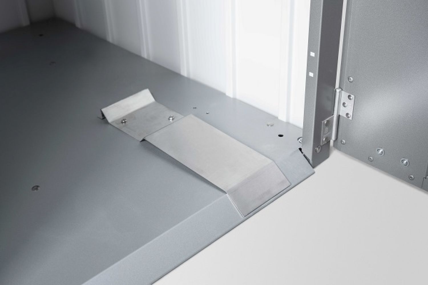 Metalen containerberging Alex 80x88x129 cm - Donkergrijs/kwartsgrijs