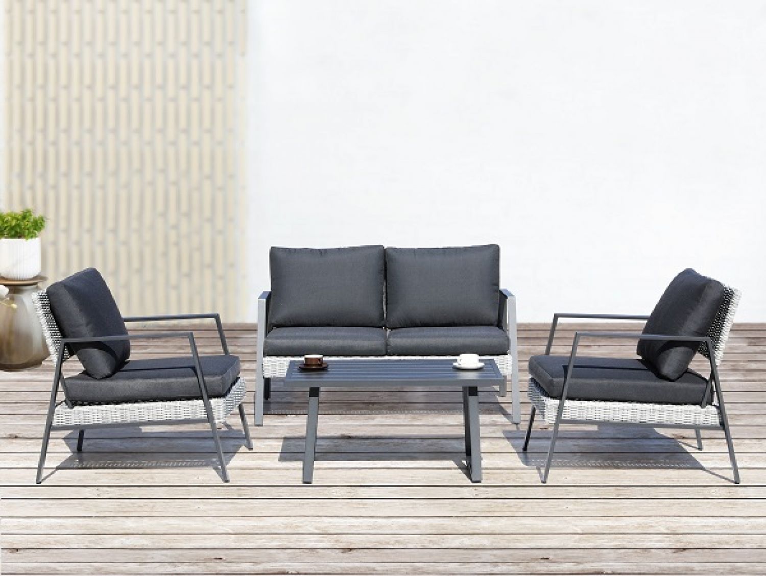 Alu wicker loungeset Fabio