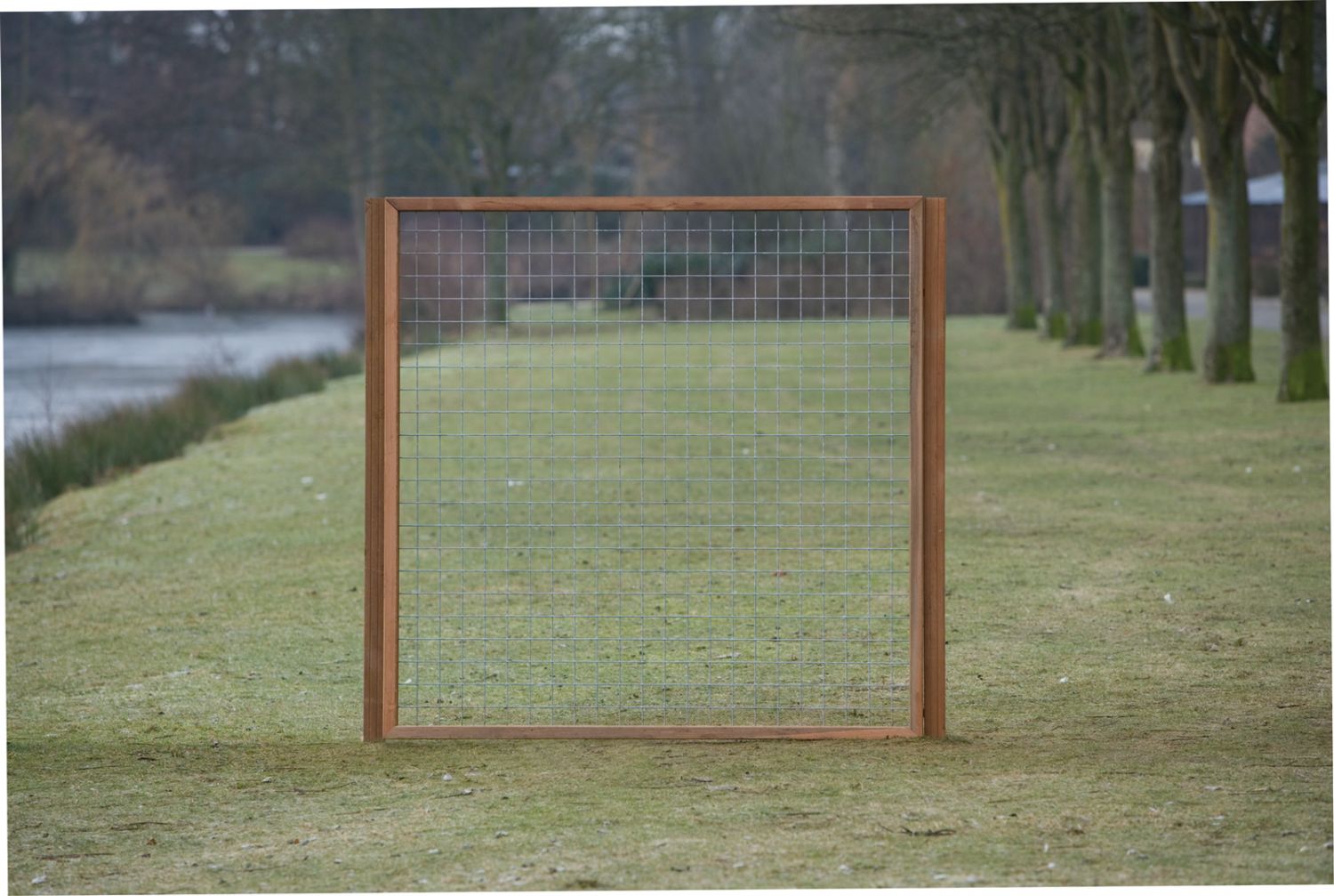 Gaaselementen met hardhouten kader 90x178 cm