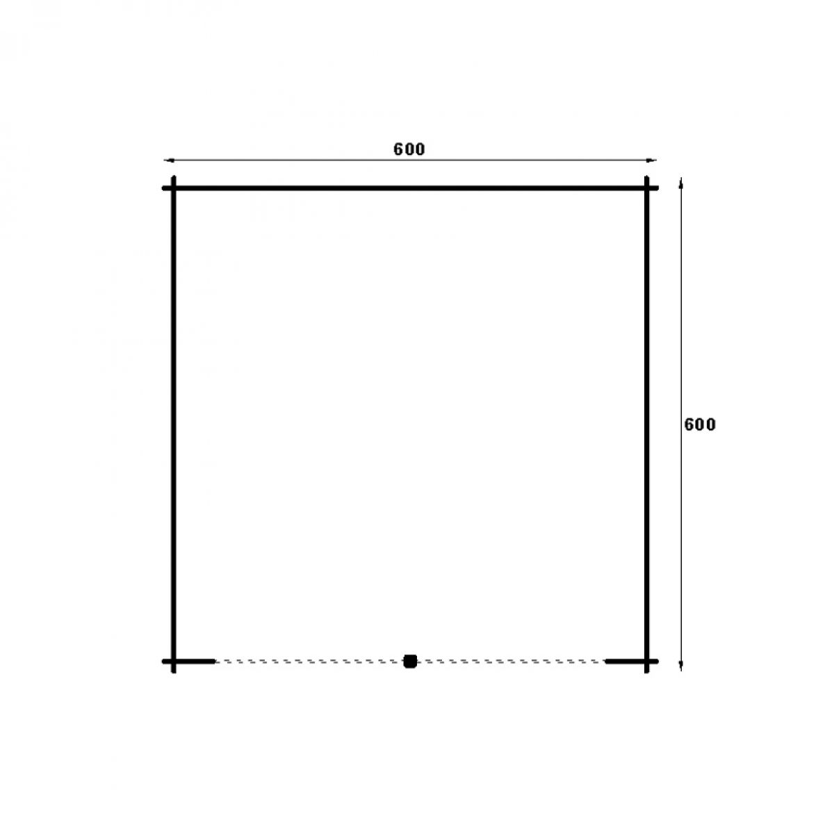 Lariks/Douglas Garage/Kapschuur Nysse 600x600cm plattegrond