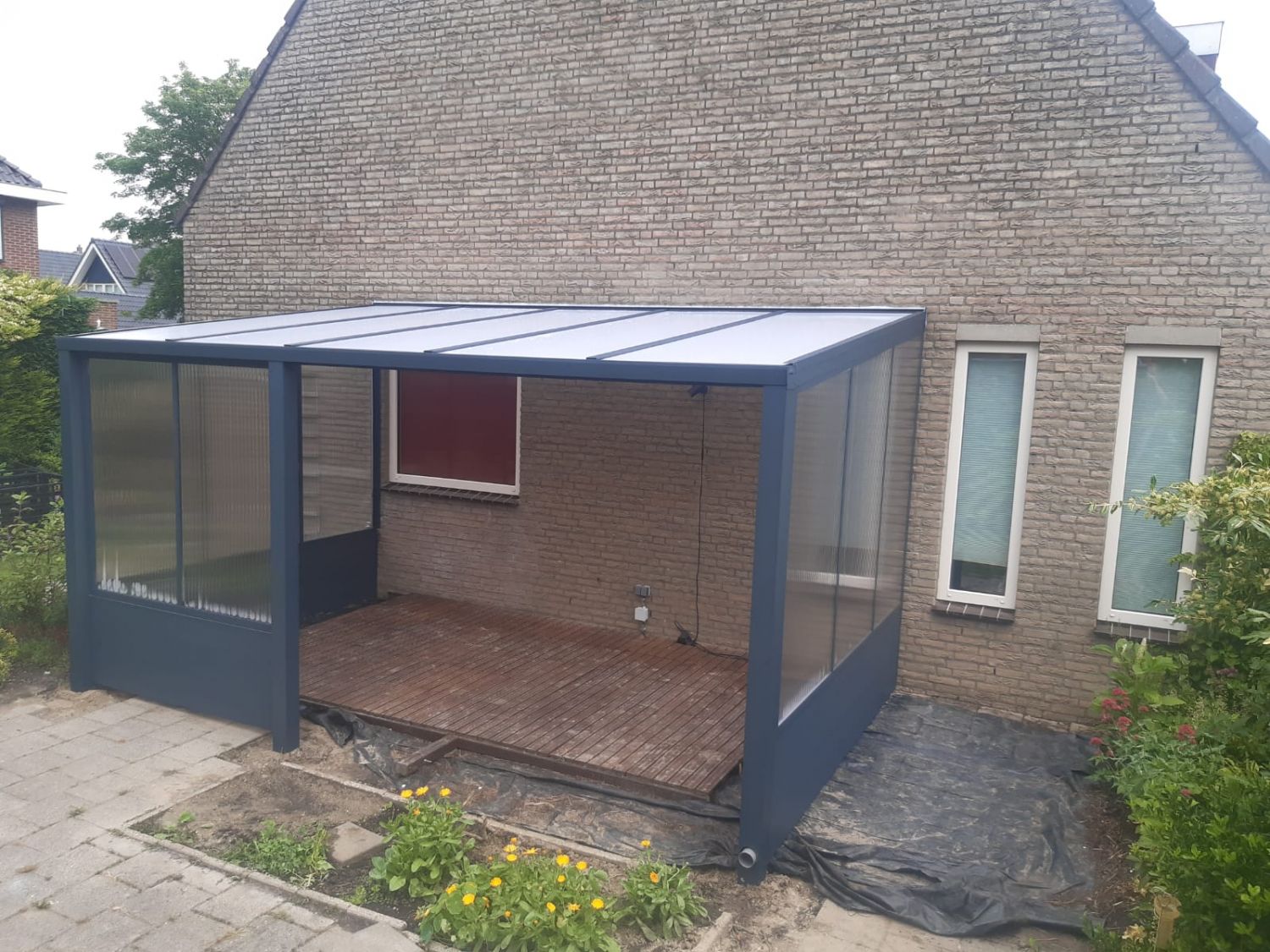 Greenline veranda 500x300 cm - polycarbonaat dak - Abbenbroek