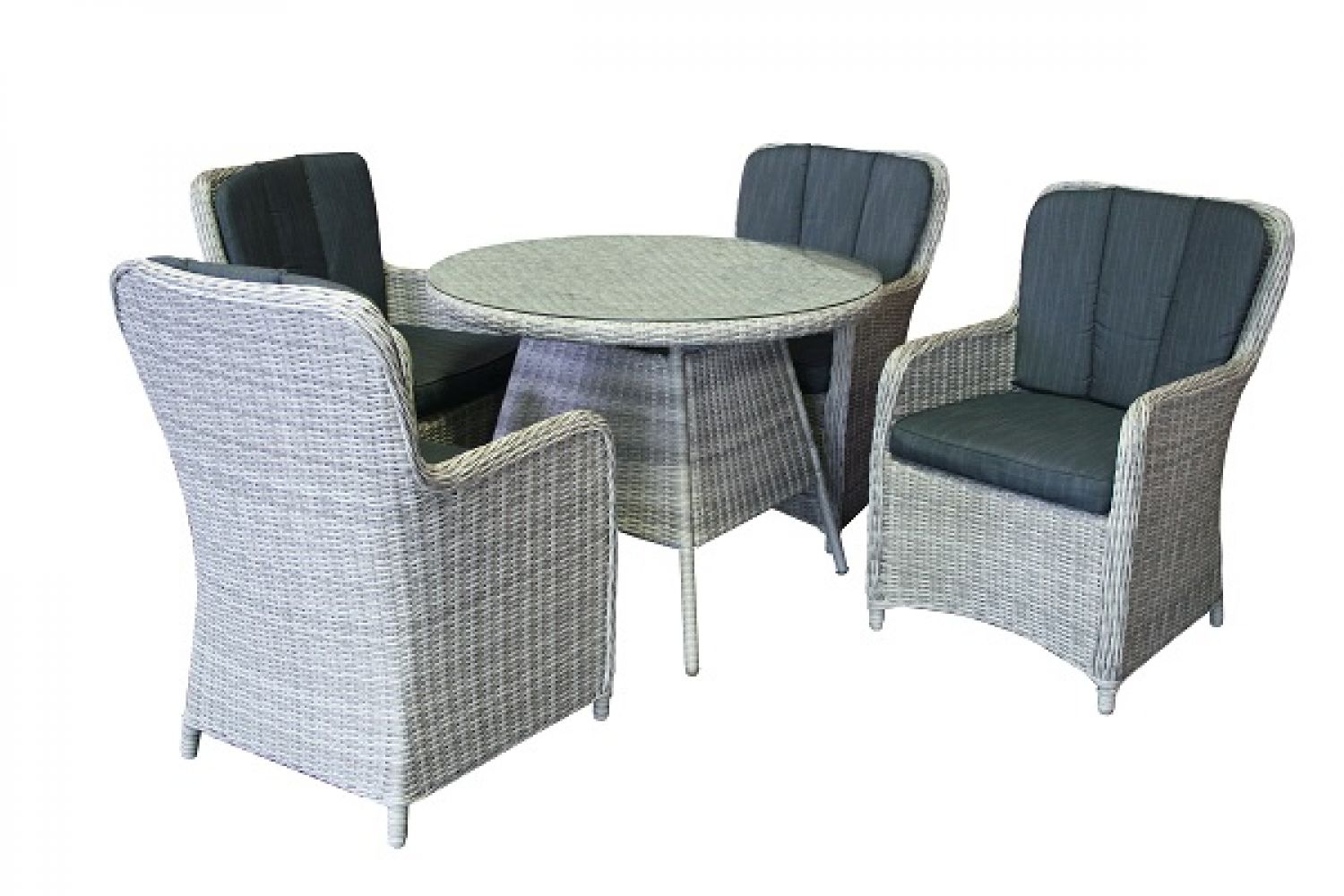 Wicker Tuinset Harvard 4 stoelen + tafel