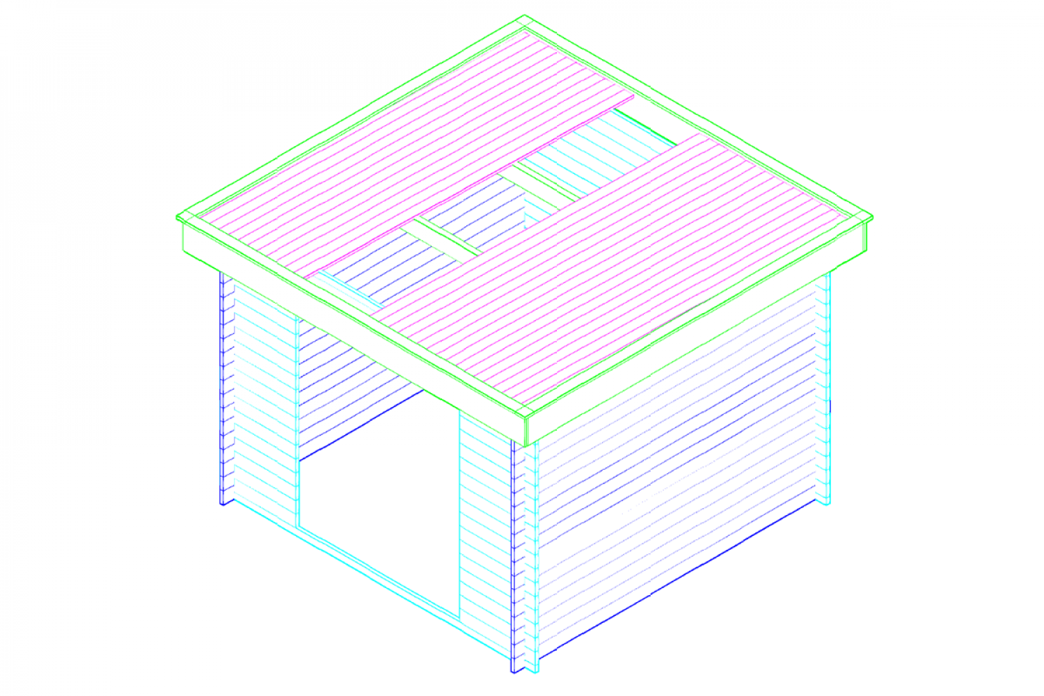 Blokhut 330M 300x300 cm