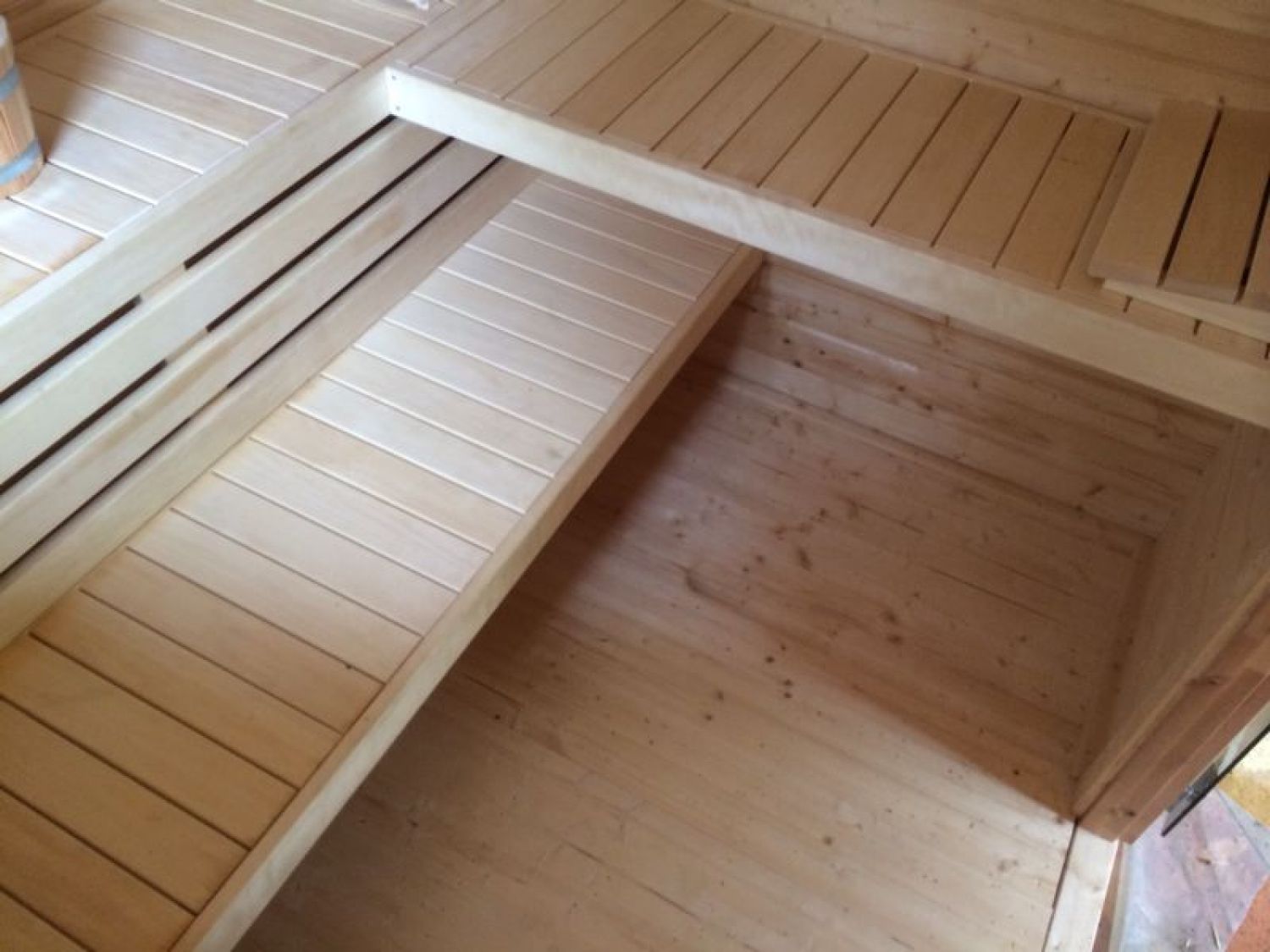 Buitensauna Zadeldak Interflex 2539 - 244x387 cm (70mm)