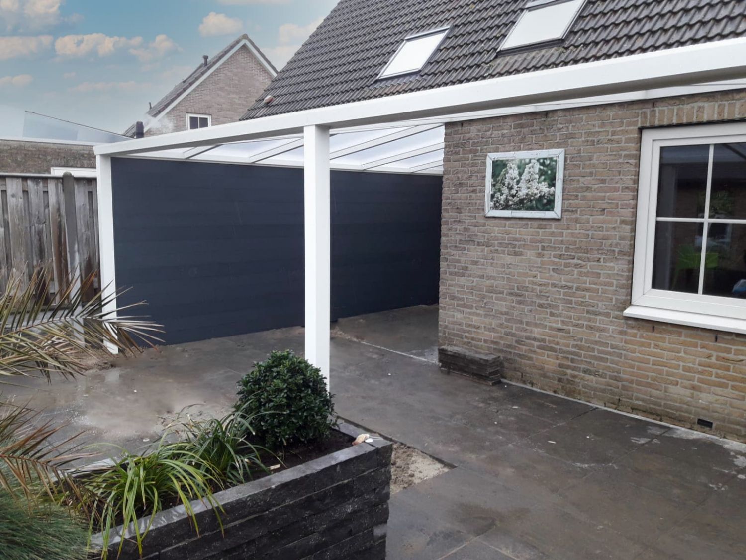 Greenline veranda 600x250 cm - polycarbonaat dak - Yerseke