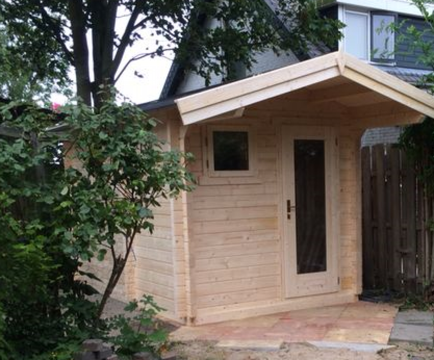 Buitensauna Zadeldak Interflex 2539 - 244x387 cm (70mm)