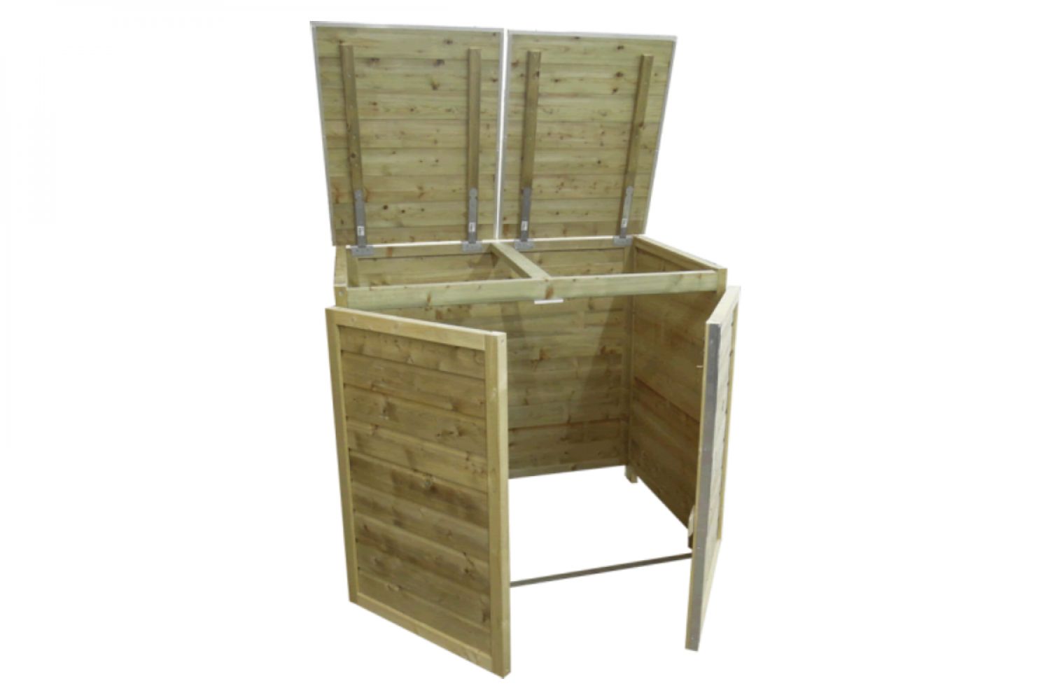 Containerberging dubbel 150x90x122 cm