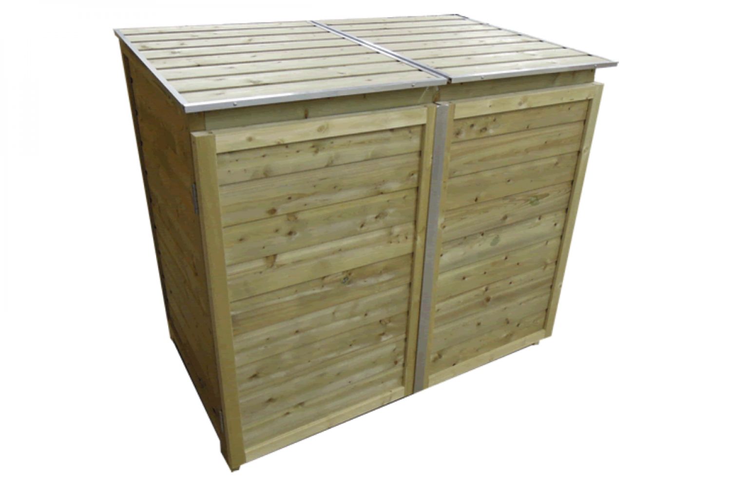 Containerberging dubbel 150x90x122 cm