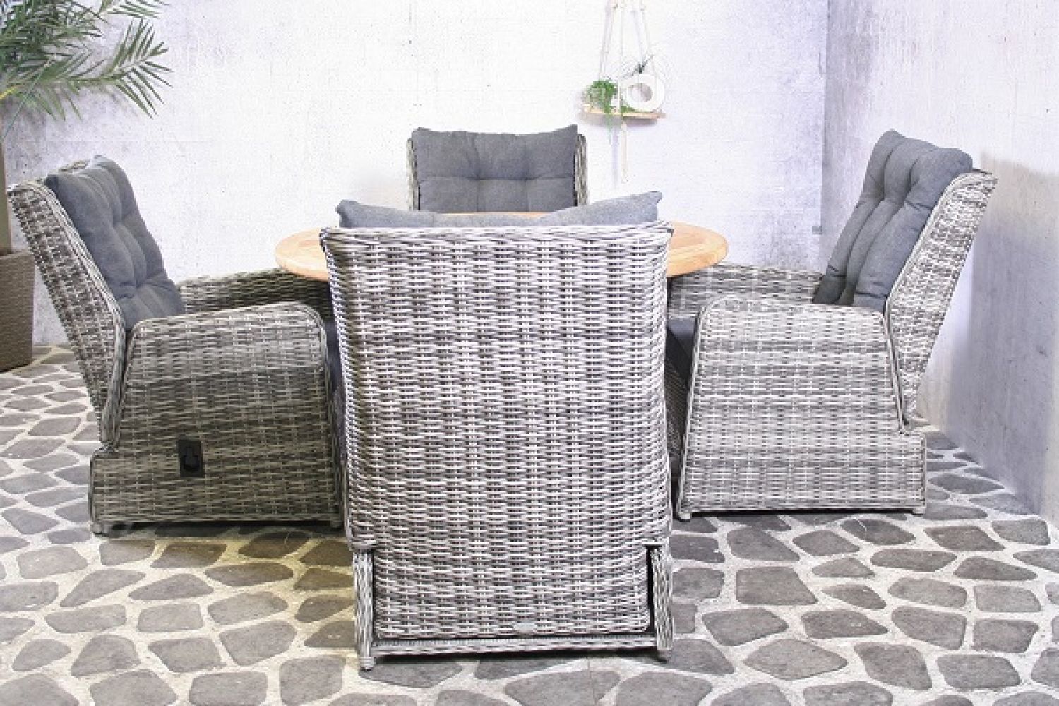 Tuinset Arona wicker stoelen