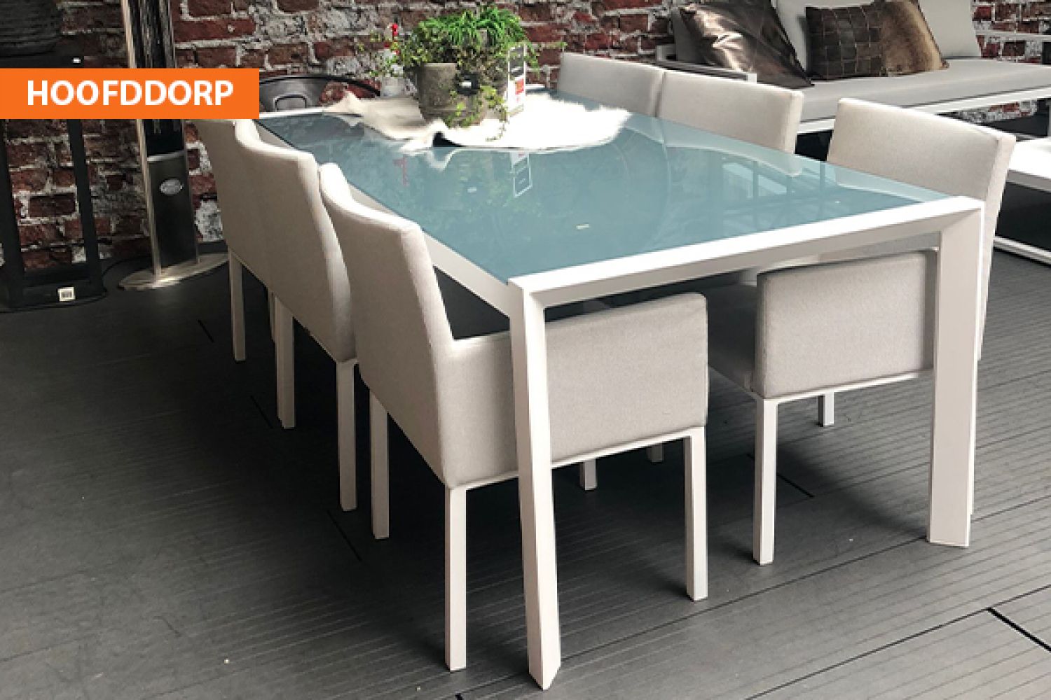 Textileen dinnerset Montgomery wit - Amersfoort & Hoofddorp