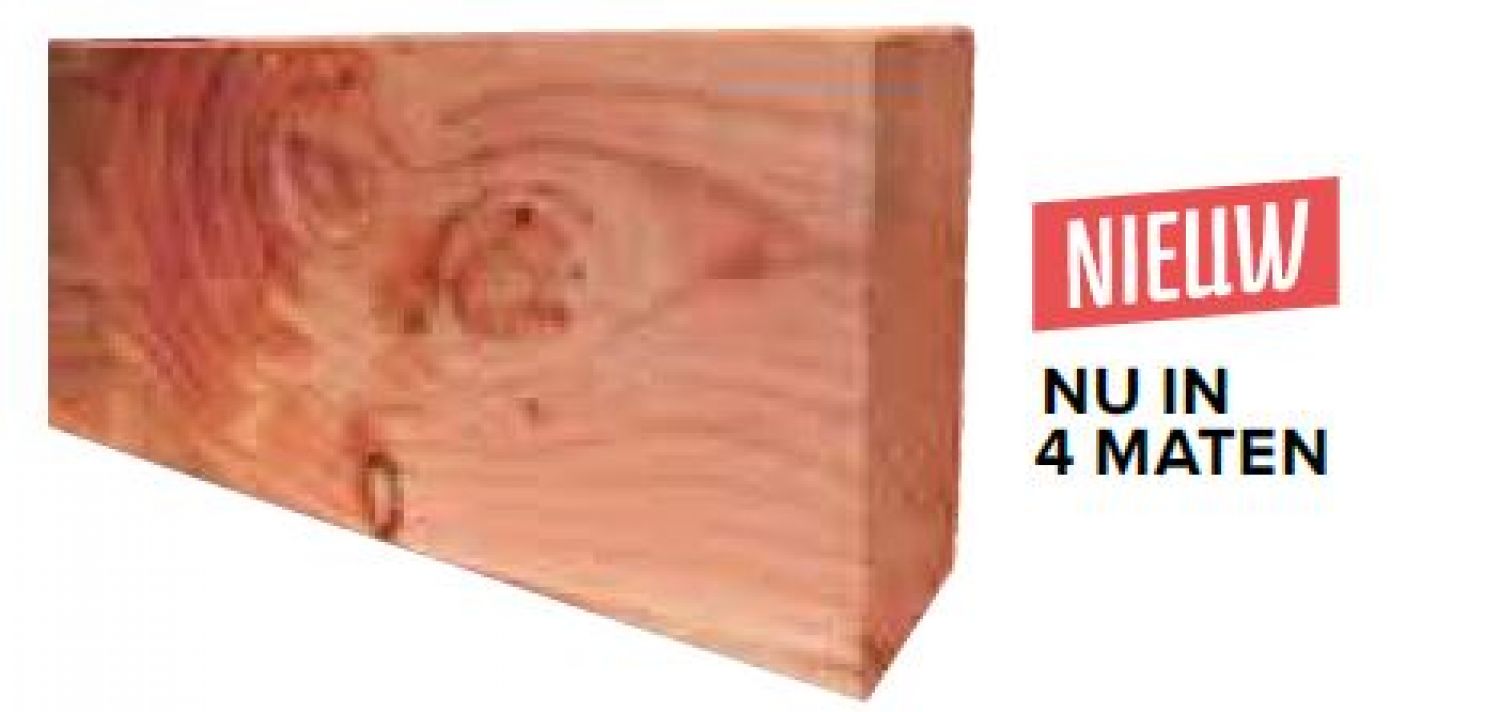 Fijnbezaagde gording Douglas 5x15x300 cm - groen geïmpregneerd