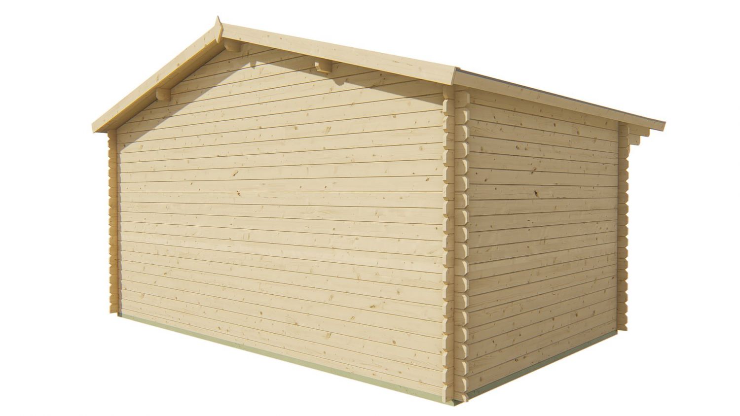 Blokhut Skyler 500x320 cm + luifel 100 cm - Red class wood geïmpregneerd