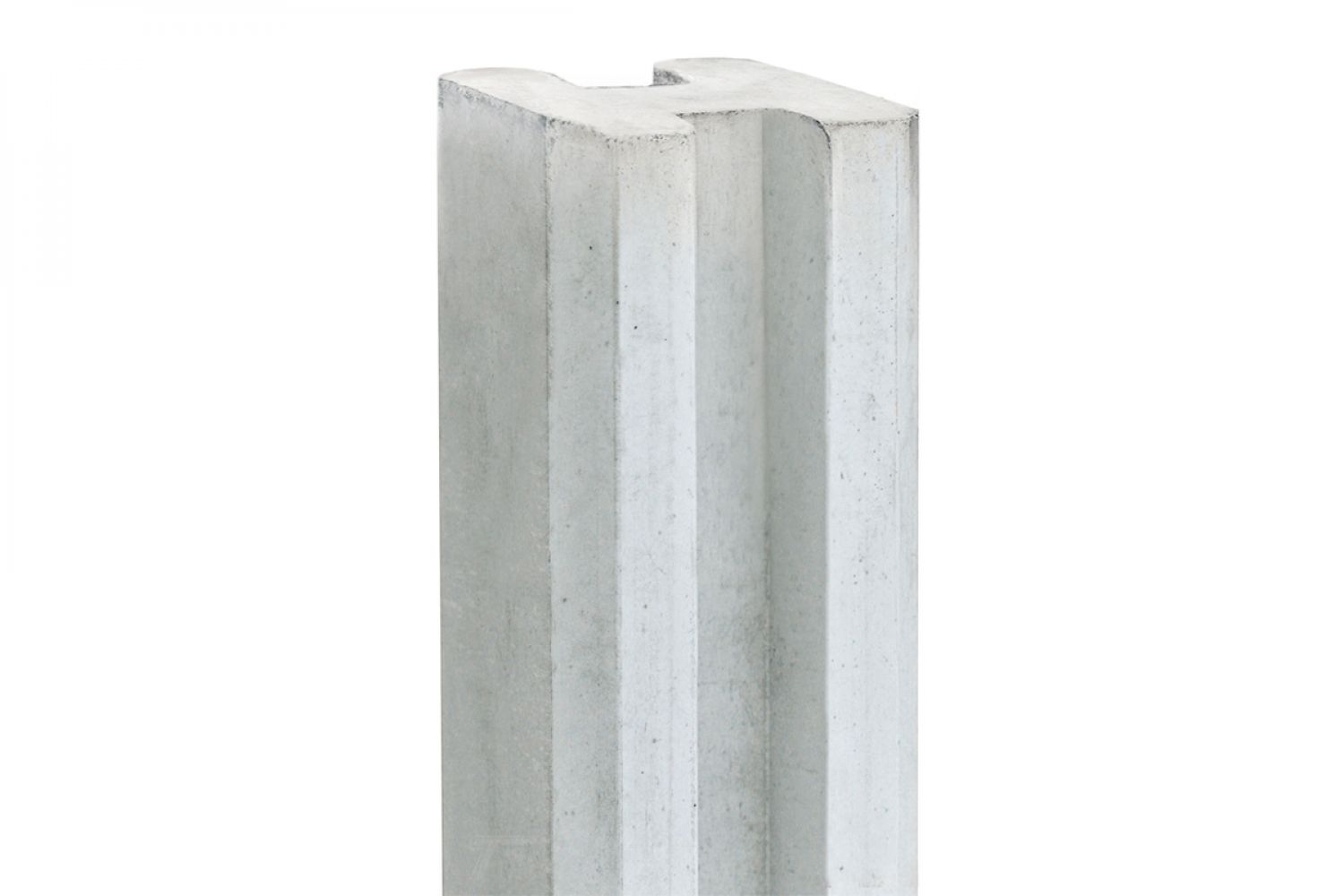 Betonnen sleufpaal wit/grijs 11,5x11,5x316 cm