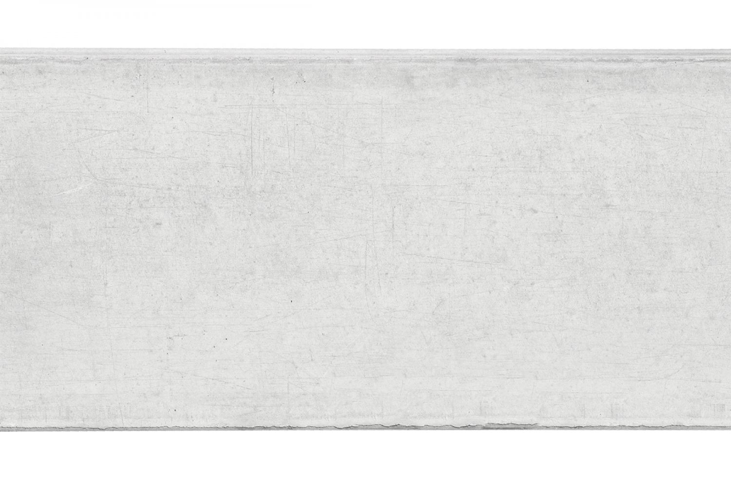 Betonnen onderplaat 3,5x25x180 cm wit/grijs 2-zijdig glad met afwateringsdakje