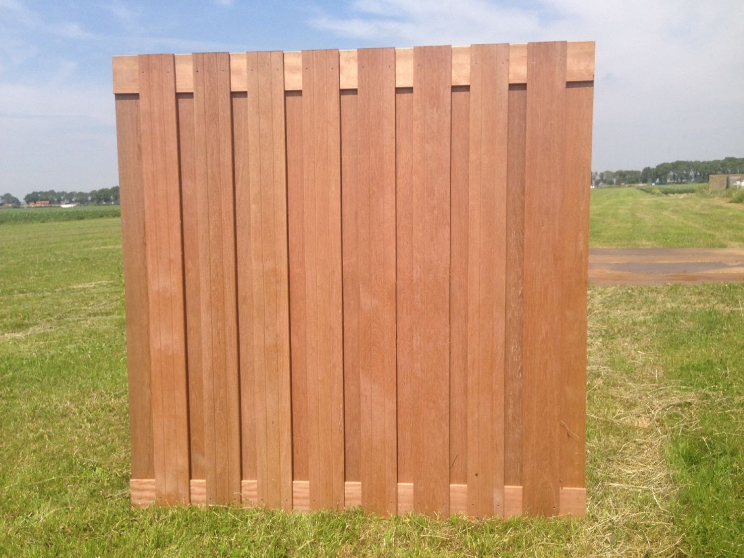 Tuinscherm Kampen hardhout H180xB180 cm