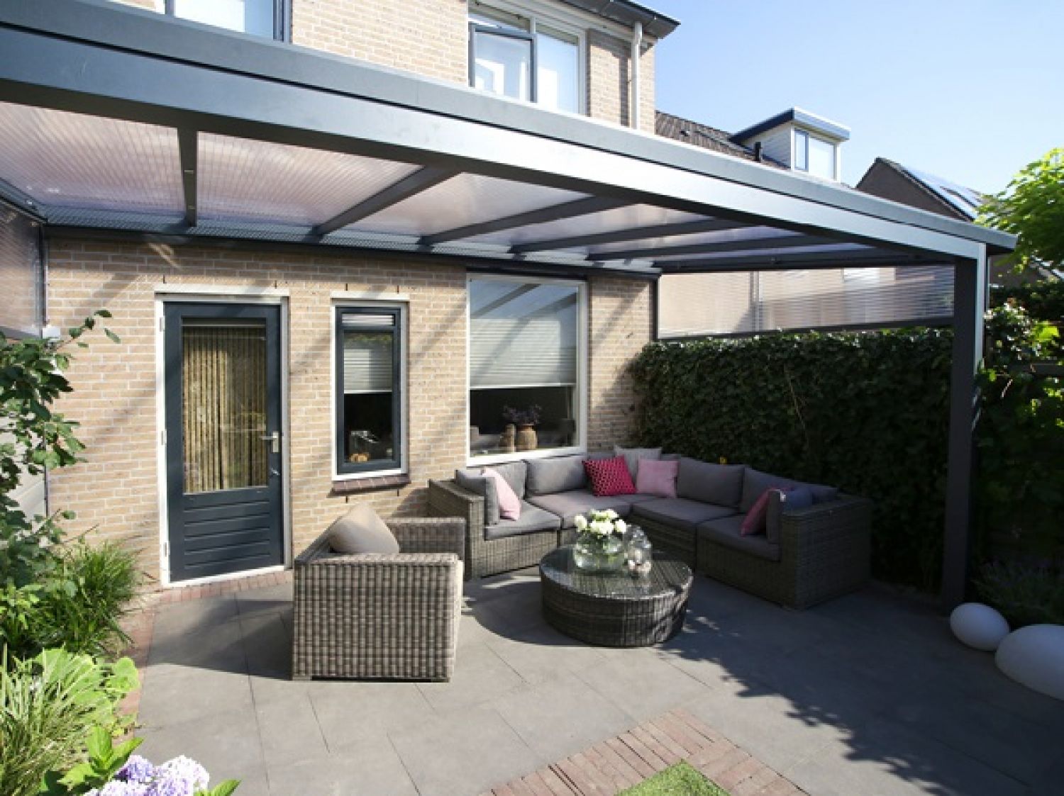 Profiline veranda 400x300 cm - polycarbonaat dak