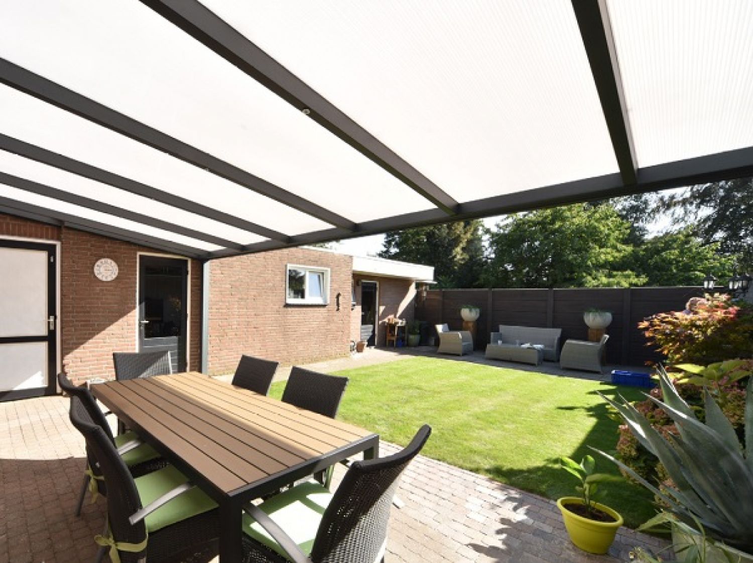 Profiline veranda 600x350 cm - polycarbonaat dak