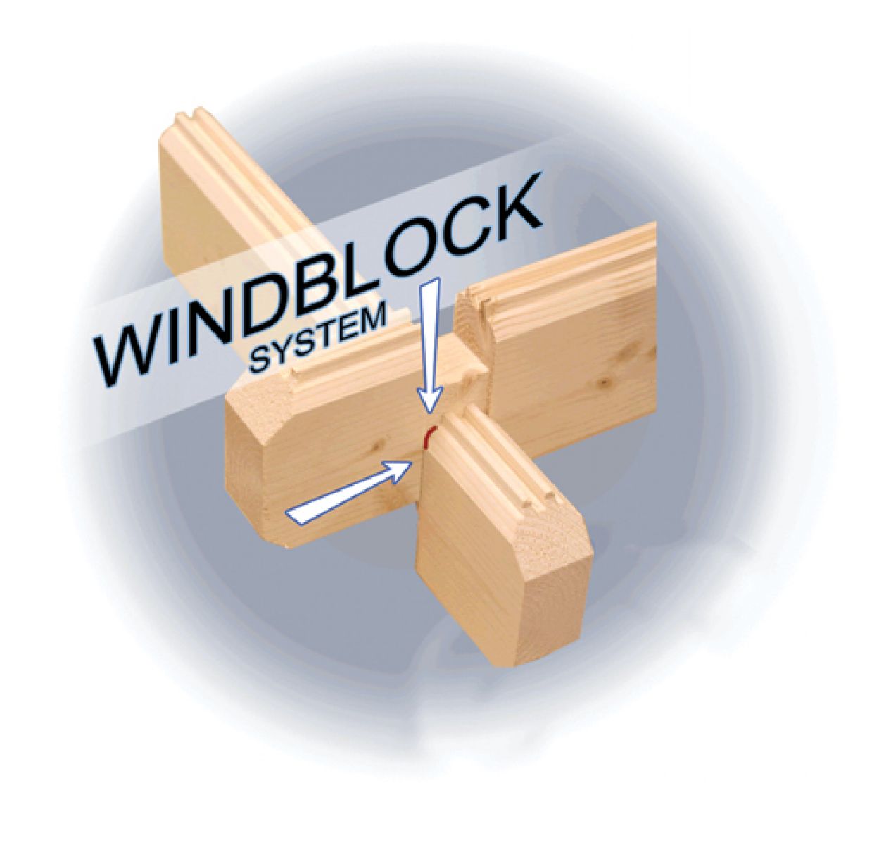 Blokhut Peggie 300x400 cm - Geïmpregneerd - windblock system