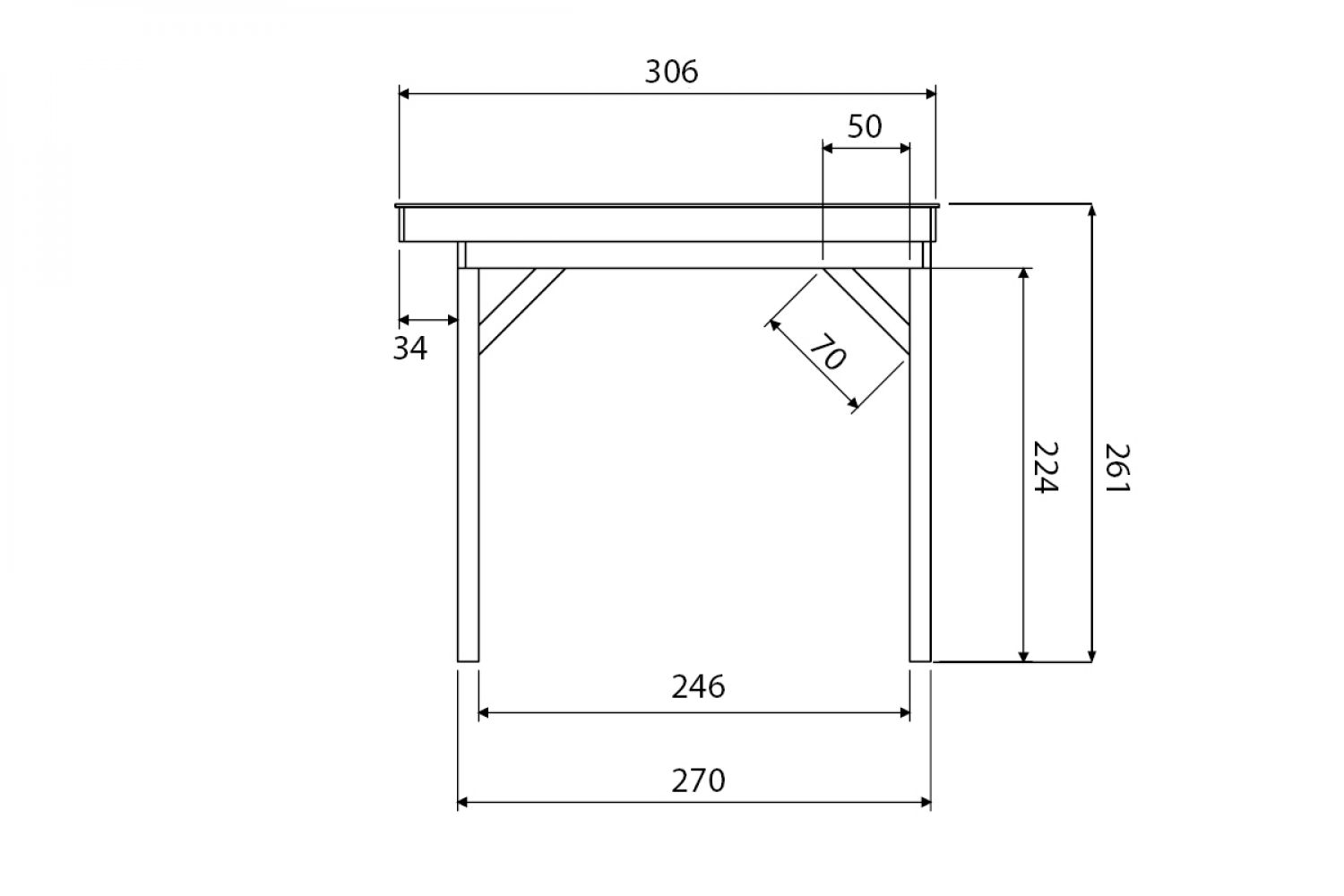 Buitenverblijf GRANDIOSE Plat dak - 500 x 270 cm - Slechts 1 stuk voor deze prijs!