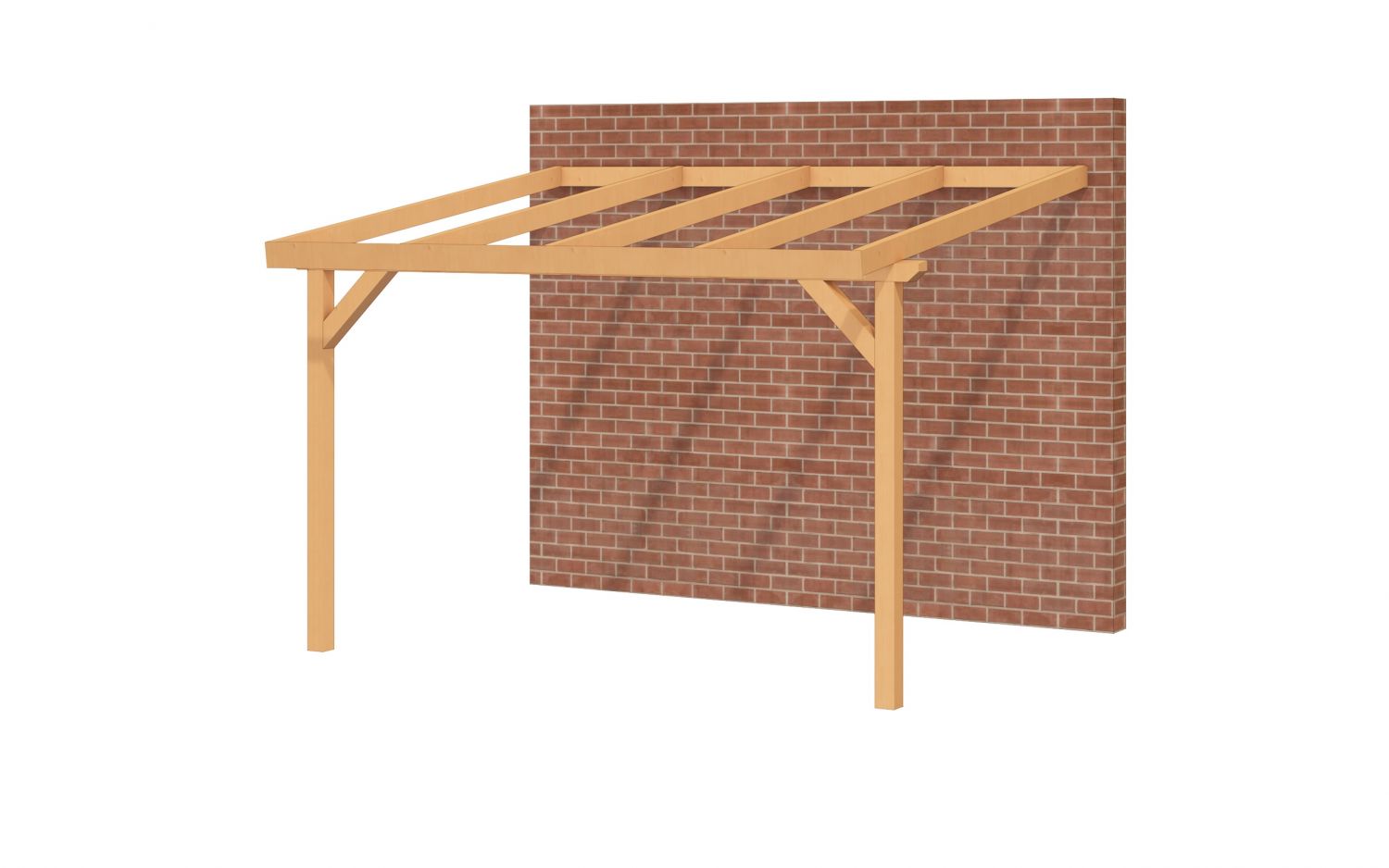Aanbouw veranda Oblique schuin dak - 400 x 350 cm - Polycarbonaat