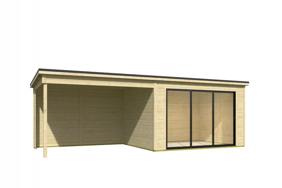 Outdoor Life Pernilla Tuinhuis 735x295 cm 28 mm vuren blank
