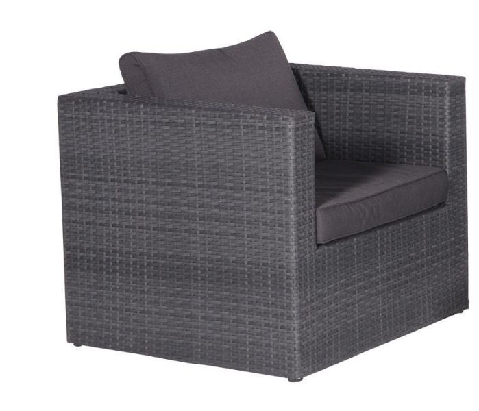 Montana lounge fauteuil - earl grey - dark antraciet