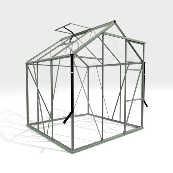 Royal Well Kate I aluminium tuinkas 192x192 cm groengrijs