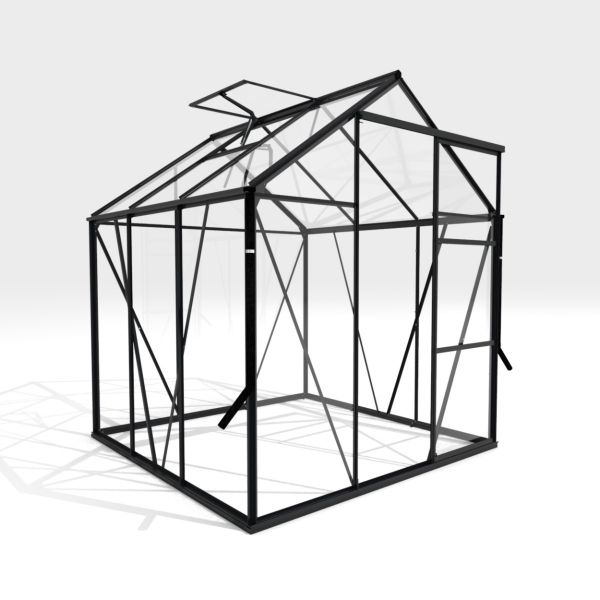 Royal Well Kate I aluminium tuinkas 192x192 cm zwart