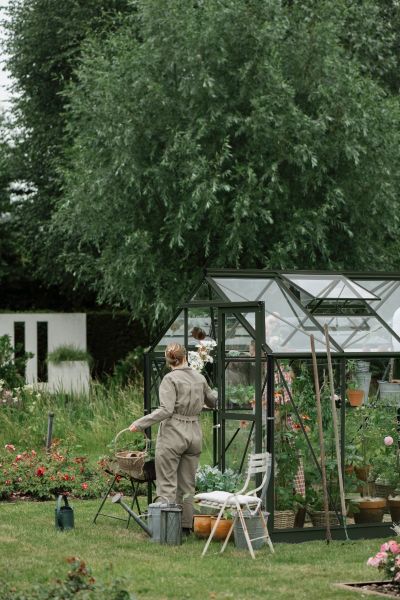 Royal Well Mary III aluminium tuinkas 212x360 cm groengrijs