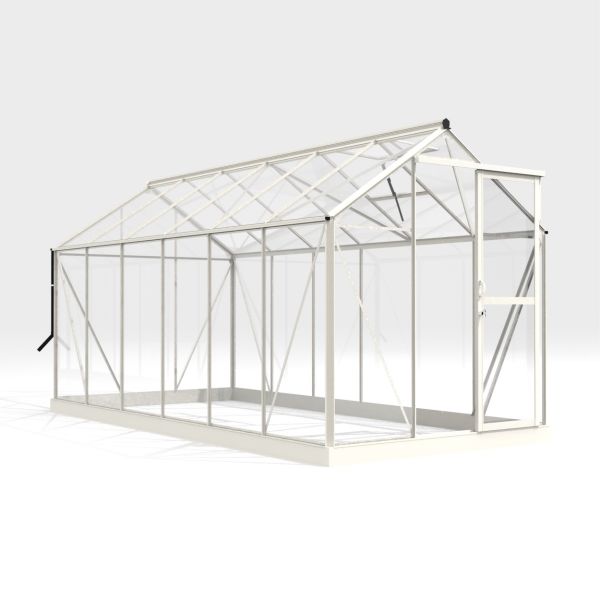 Royal Well Mary IV aluminium tuinkas 212x430 cm wit