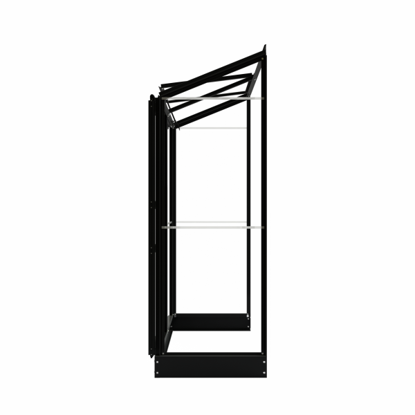Muurkas Emma I - 132x69x194 cm - Zwart - Veiligheidsglas