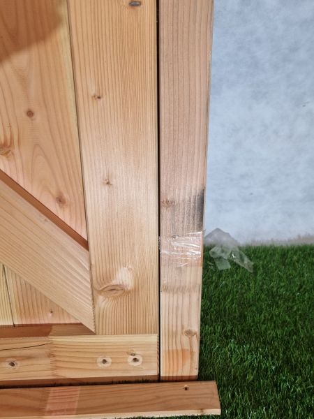 Dubbele douglas deur – inclusief kozijn (202 x 190 cm) - SALE25077